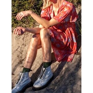 Spell & The Gypsy Meadowland Flutter Sleeve Mini Dress Poppy Floral SZ S